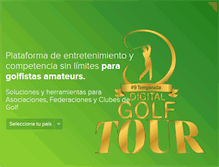 Tablet Screenshot of digitalgolftour.com